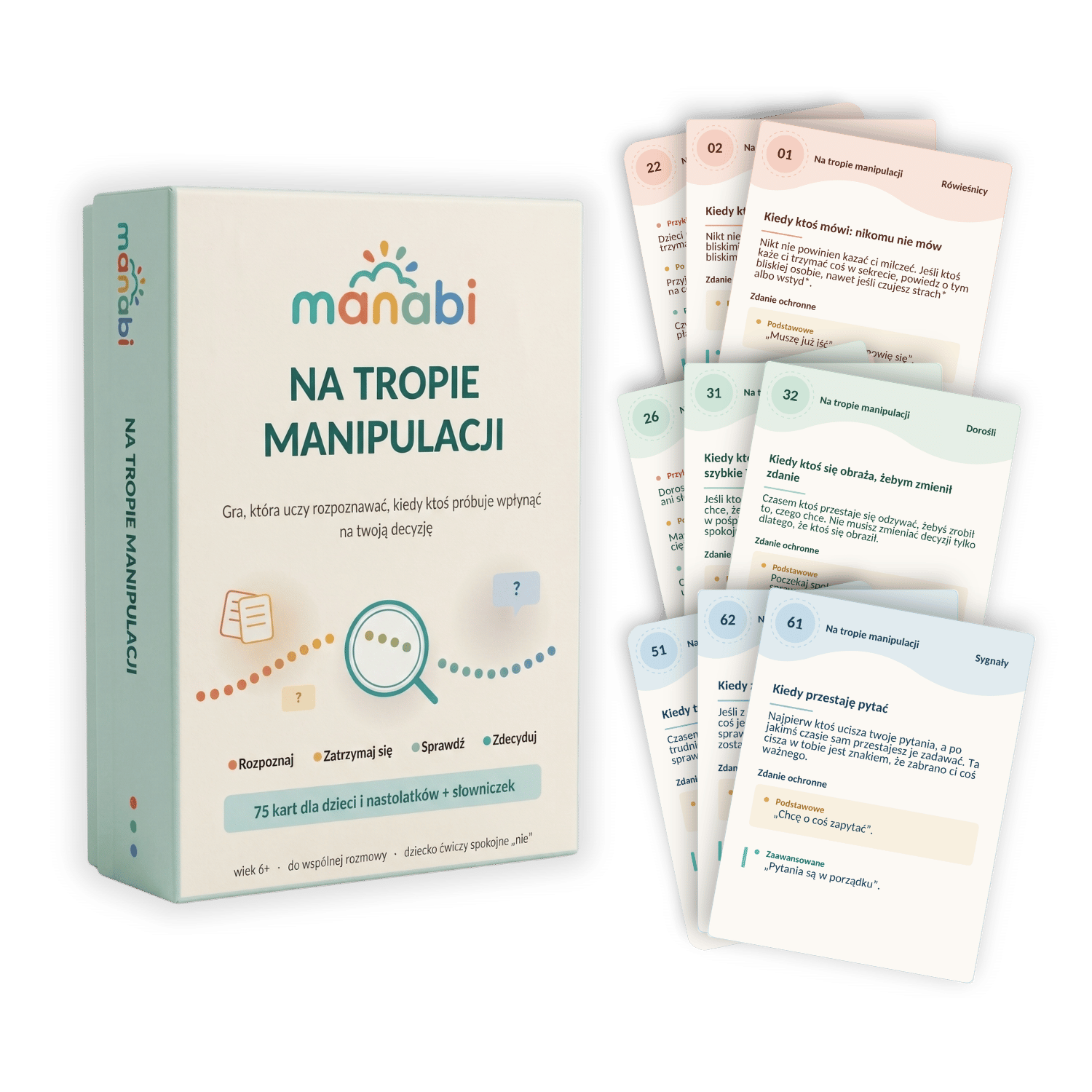 Pudełko gry Na tropie manipulacji
