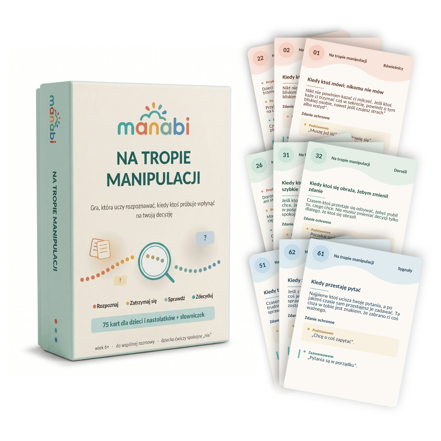 Na tropie manipulacji. Karty dla dzieci i nastolatków